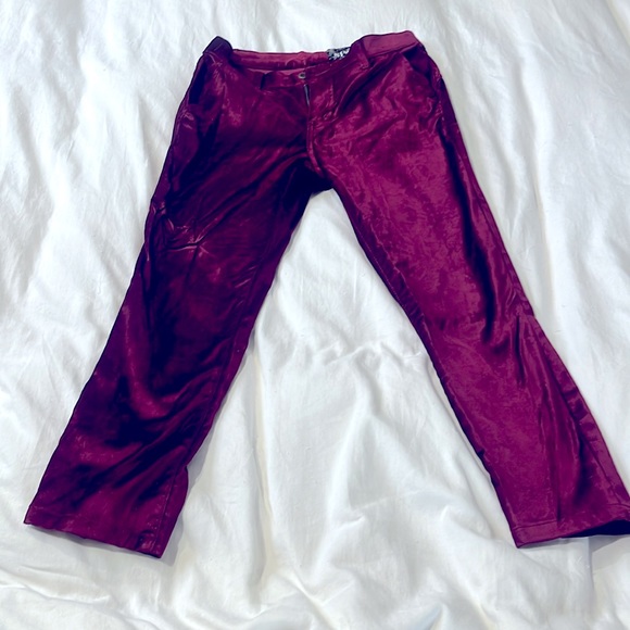SIWY Los Angeles Red Velvet pants - Picture 3 of 9